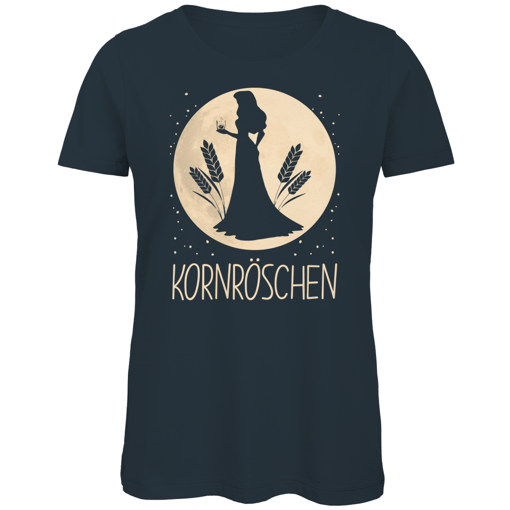 Mond Prinzessin - Kornröschen - Damen Premium Bio T-Shirt Dark Grey