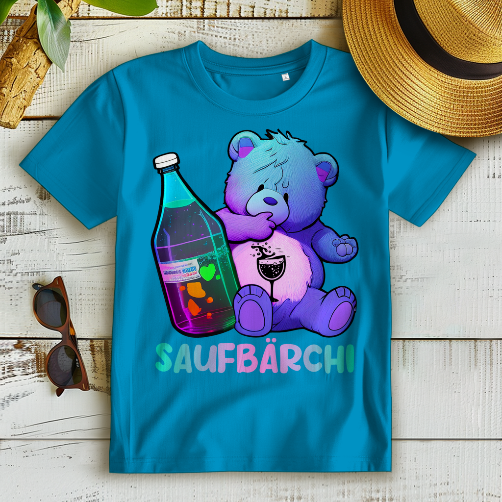 Saufbärchi - Glücksbärchi - Damen Premium Bio T-Shirt