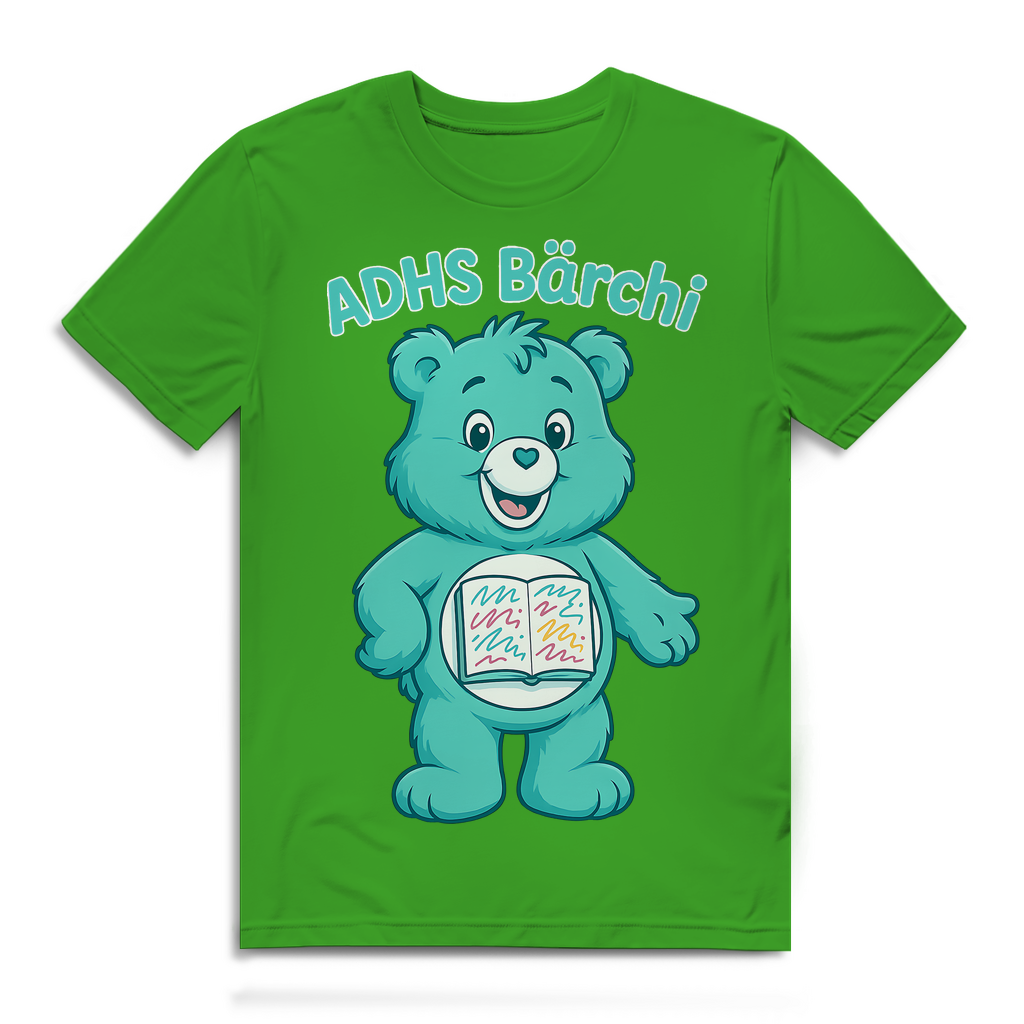 ADHS Bärchi - Glücksbärchi - Herren Premium Bio T-Shirt Real Green