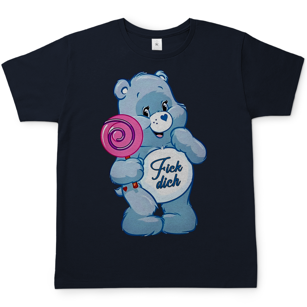 Fick dich Bärchi - Glücksbärchi - Herren Shirt Navy