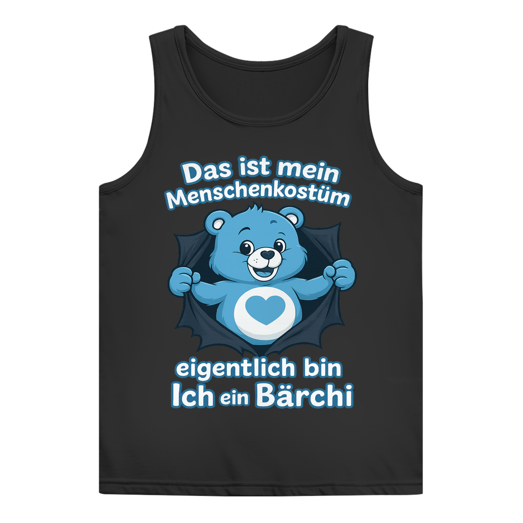 Damen Basic Tank Top Menschenkostüm eigentlich bin ich ein Bärchi Black