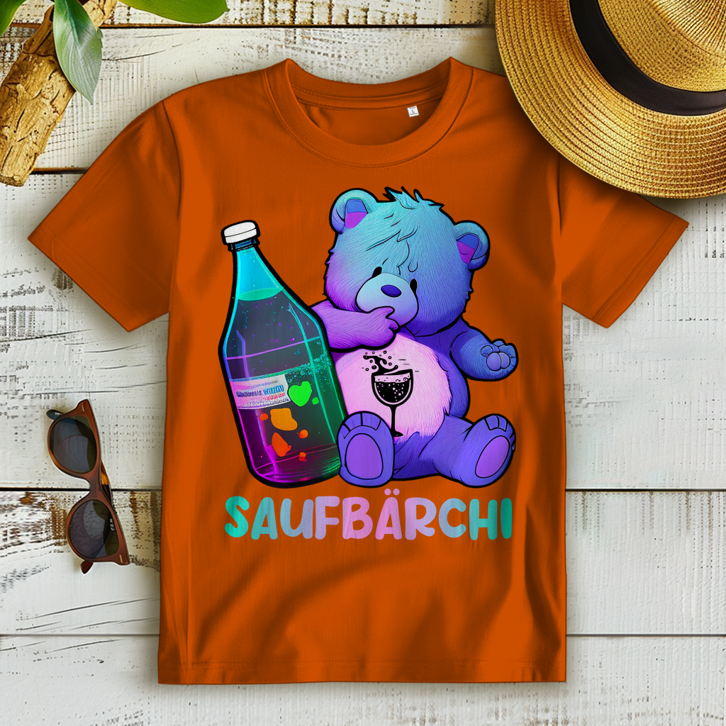 Saufbärchi - Glücksbärchi - Damen Premium Bio T-Shirt