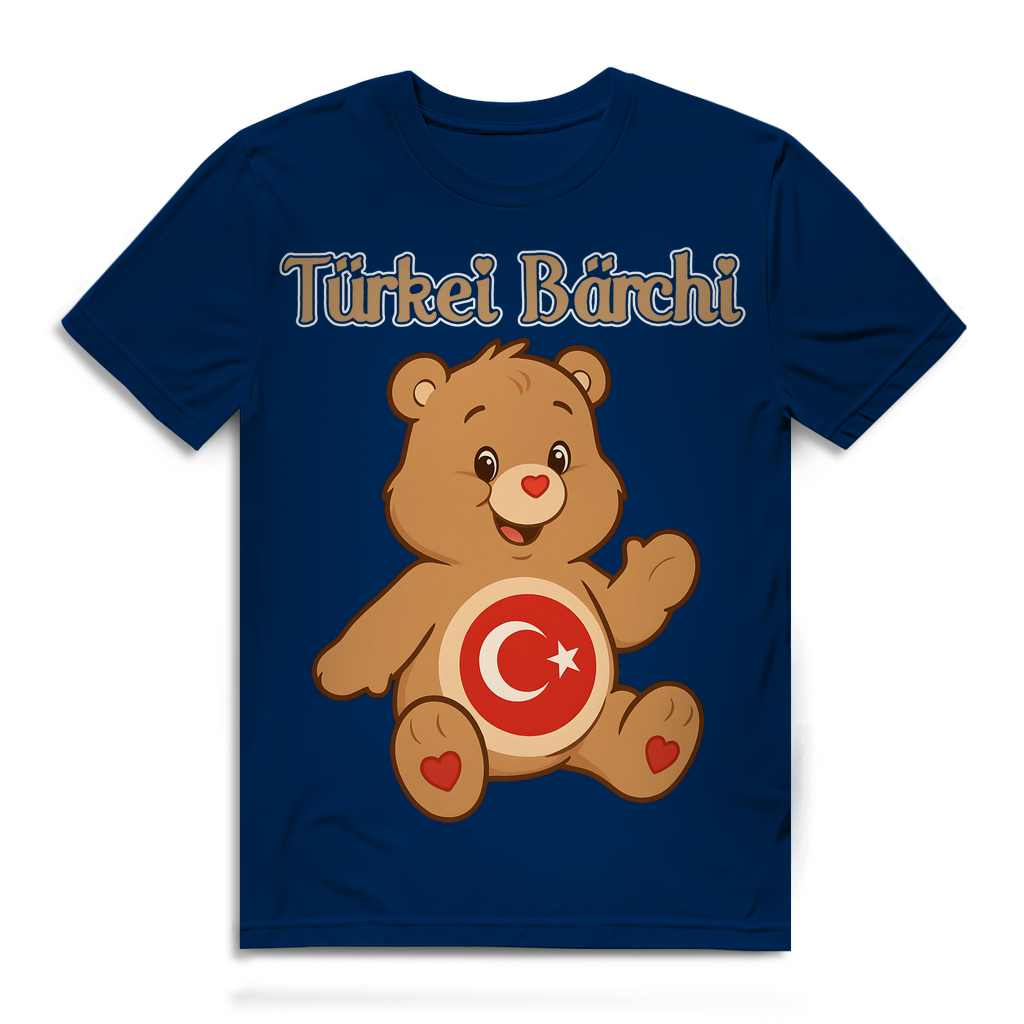 Türkei Bärchi - Glücksbärchi - Herren Premium Bio T-Shirt Navy