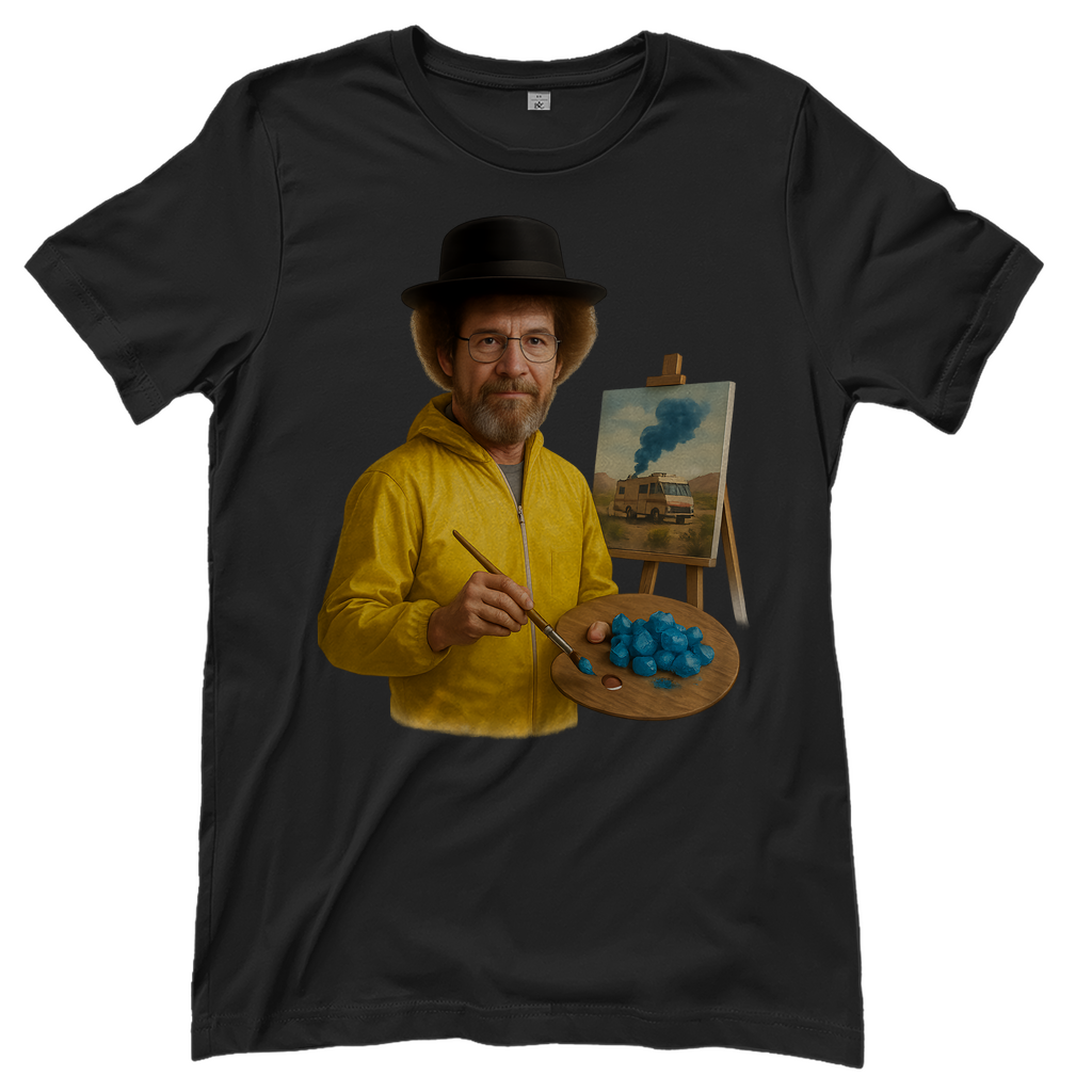 Bob Ross x Walter White Breaking Bad Mashup - Damen T-Shirt Black