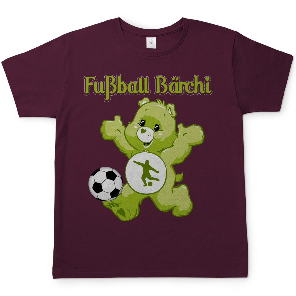 Fußball Bärchi - Glücksbärchi - Herren Shirt Burgundy