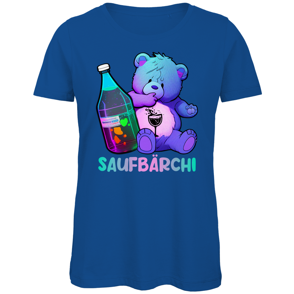 Saufbärchi - Glücksbärchi - Damen Premium Bio T-Shirt Royal Blue