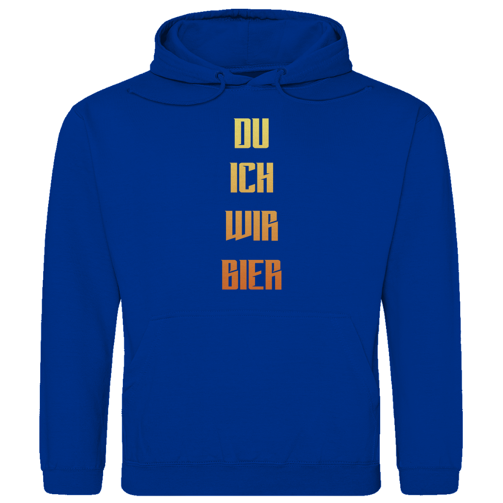 Strammsein Du Ich Wir Bier - Herren Hoodie