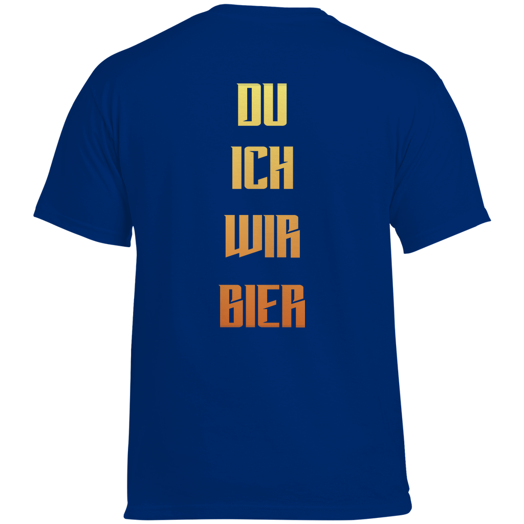 Strammsein Du Ich Wir Bier - Herren Heavy Cotton T-Shirt