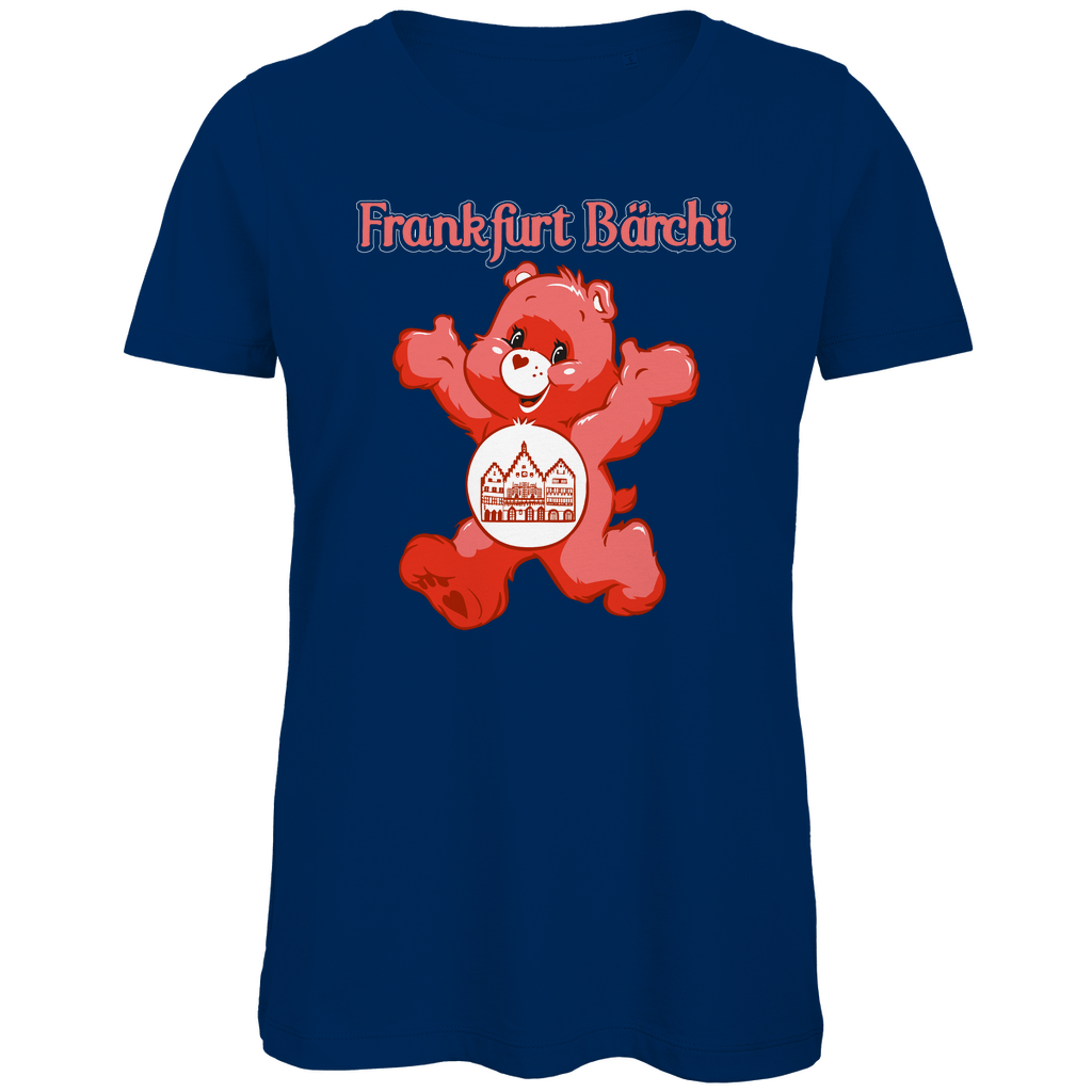 Frankfurt Bärchi - Glücksbärchi - Damen Premium Bio T-Shirt Navy
