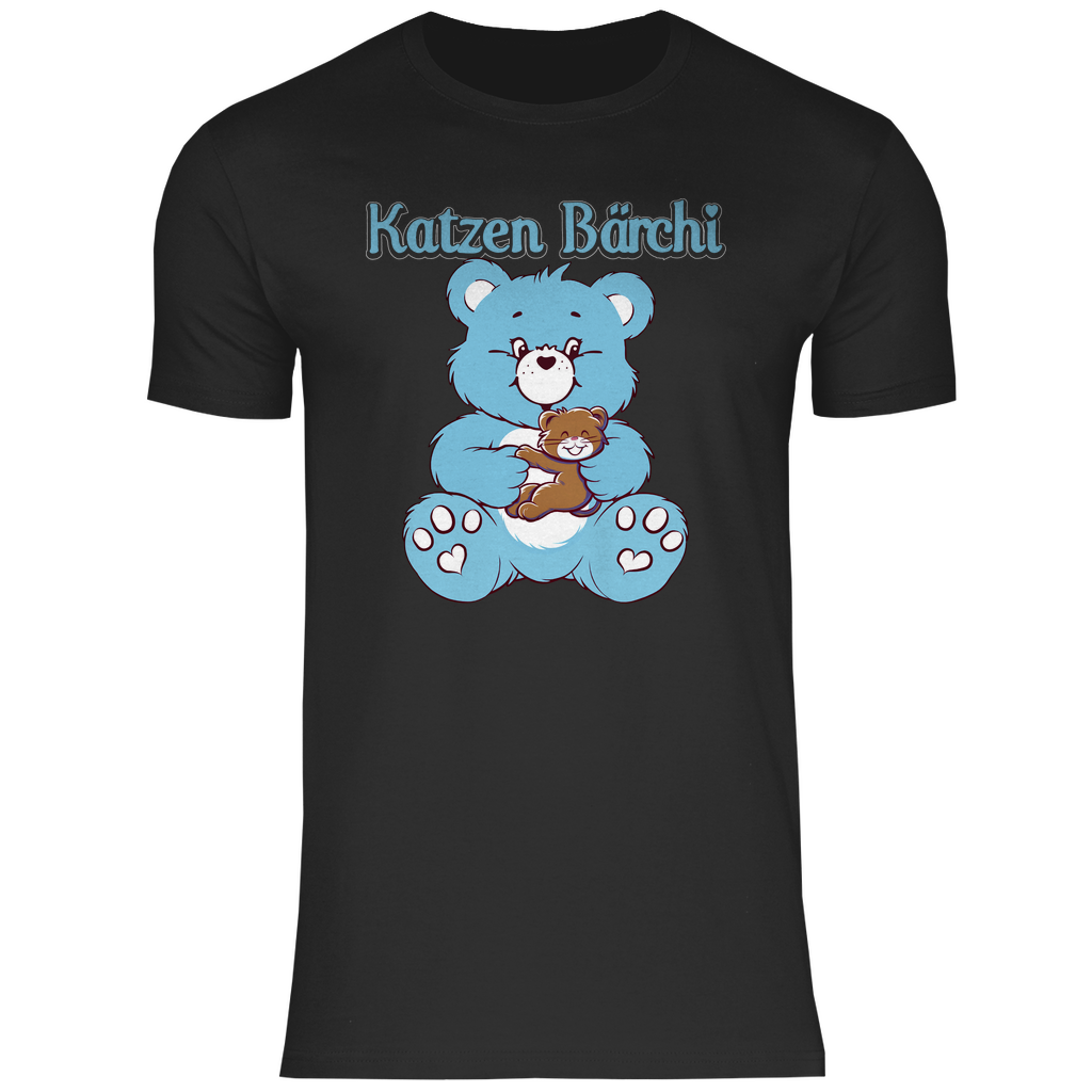 Katzen Bärchi - Glücksbärchi - Herren Shirt Black