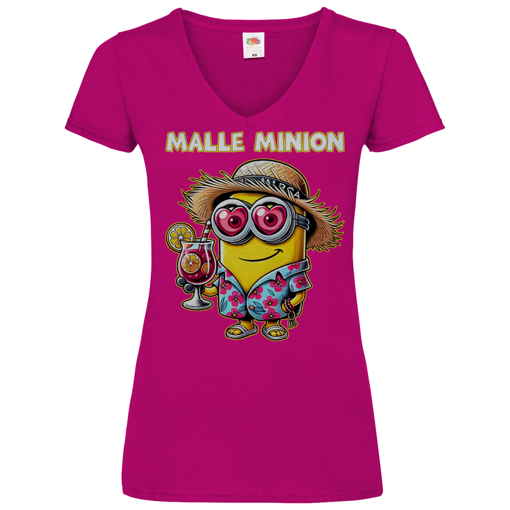 Malle Minion - V-Neck Damenshirt