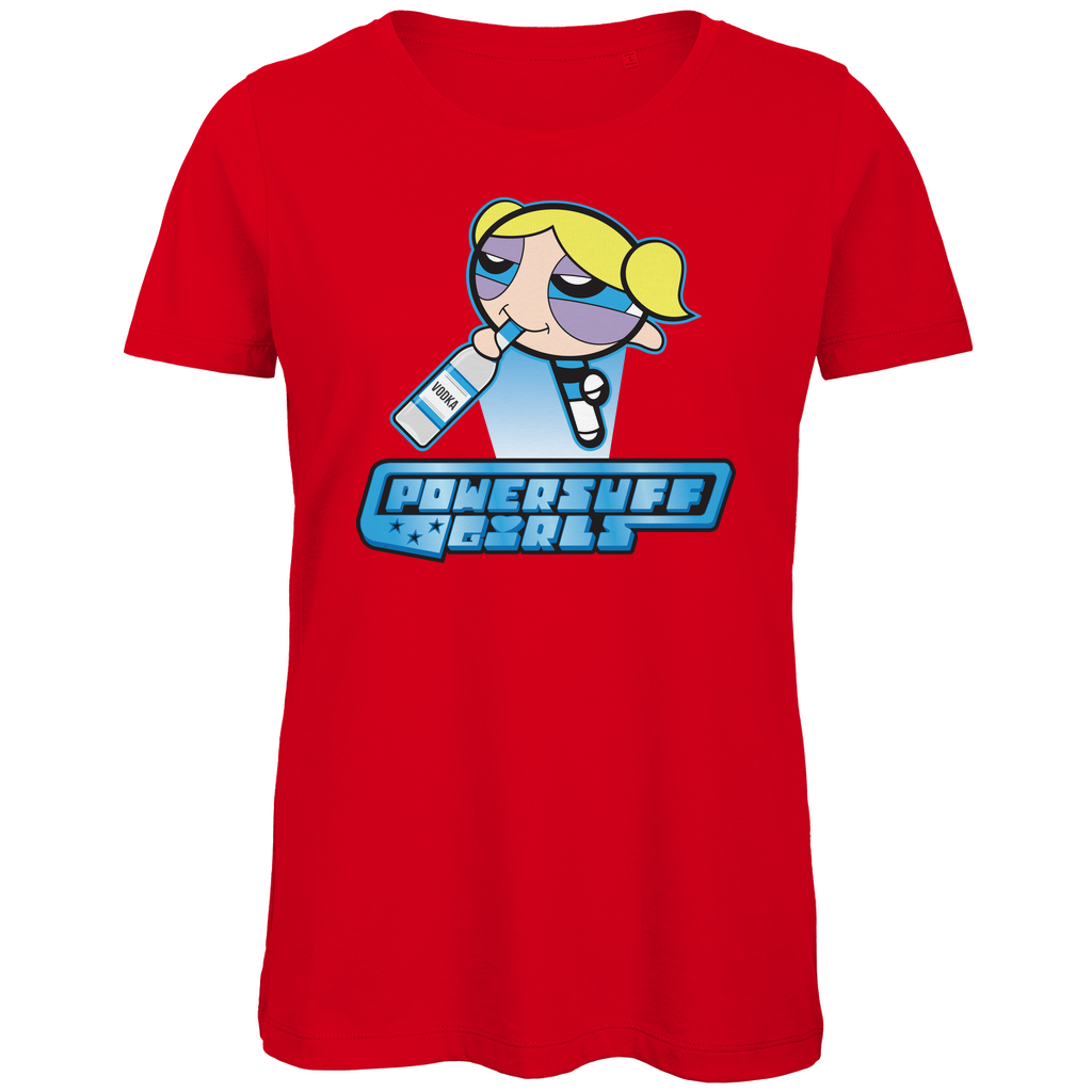 Bubbles Powersuff Powerpuff Girls - Damen Premium Bio T-Shirt Red