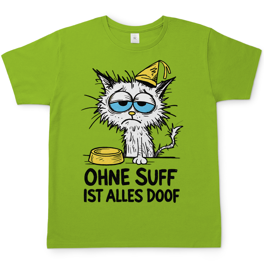 Suffkatze ohne Suff ist alles Doof - Herren T-Shirt