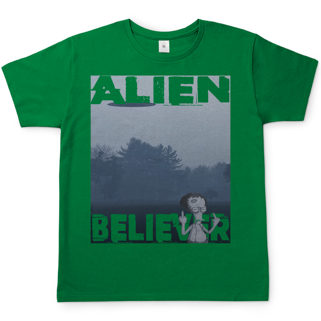Alien Believer Roger - Herren T-Shirt Kelly Green