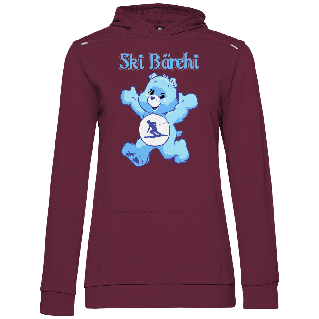 Ski Bärchi - Glücksbärchi - Damen Hoodie Wine