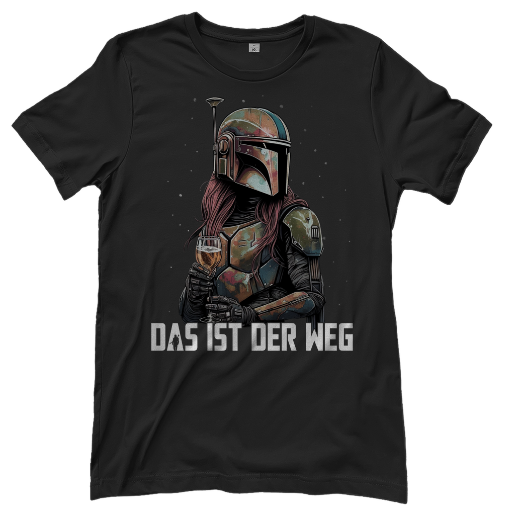 Das ist der Weg - Mandalorianerin Wein - Damenshirt Black