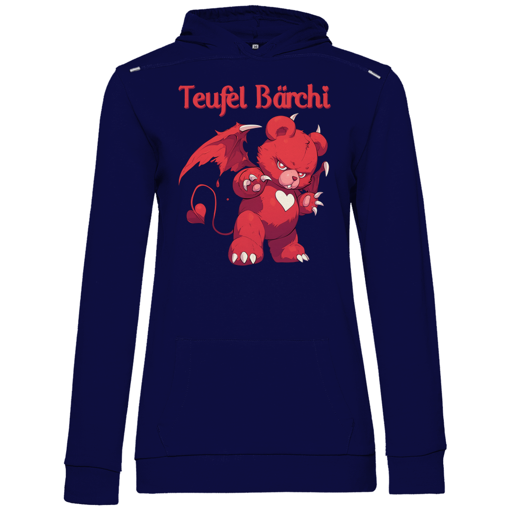 Teufel Bärchi - Glücksbärchi - Damen Hoodie Navy Blue