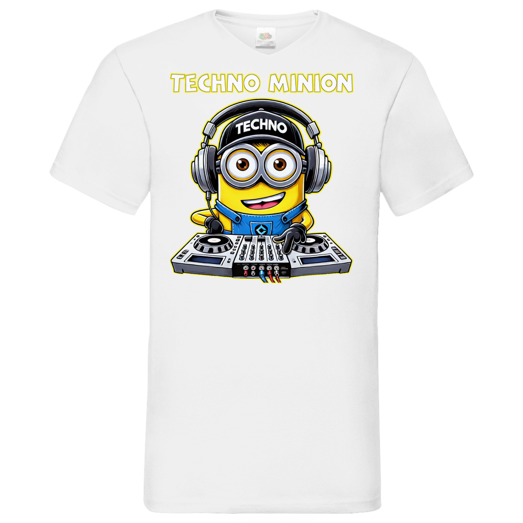 Techno Minion - Herren V-Neck Shirt