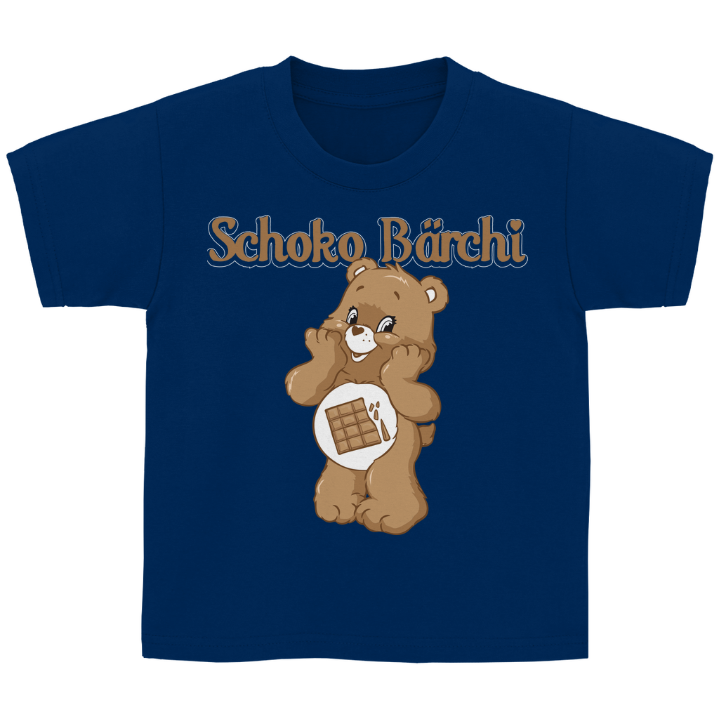 Schoko Bärchi - Glücksbärchi - Kinder Shirt Navy