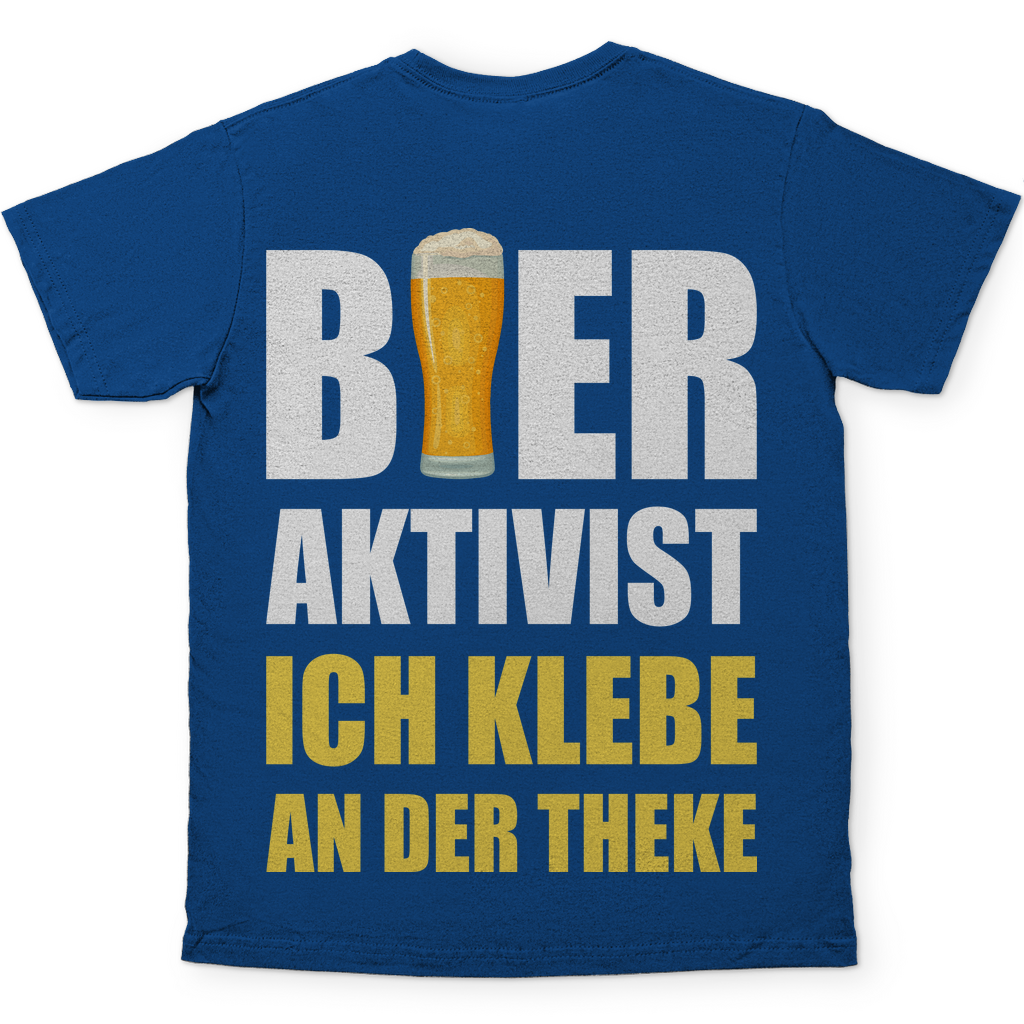 Bier Aktivist Ich klebe an der Theke - Herren Shirt