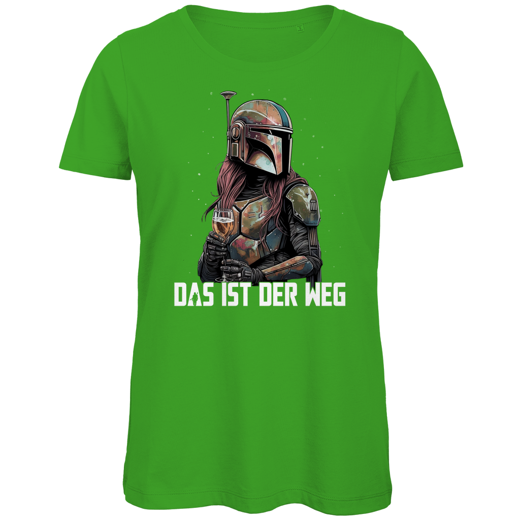 Das ist der Weg - Mandalorianerin Wein - Damen Premium Bio T-Shirt Real Green