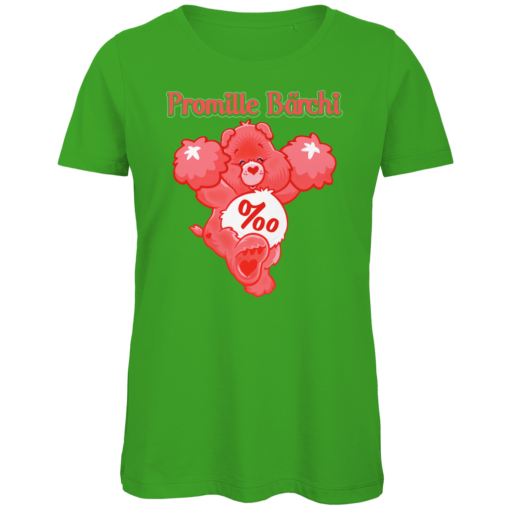 Promille Bärchi - Glücksbärchi - Damen Premium Bio T-Shirt Real Green
