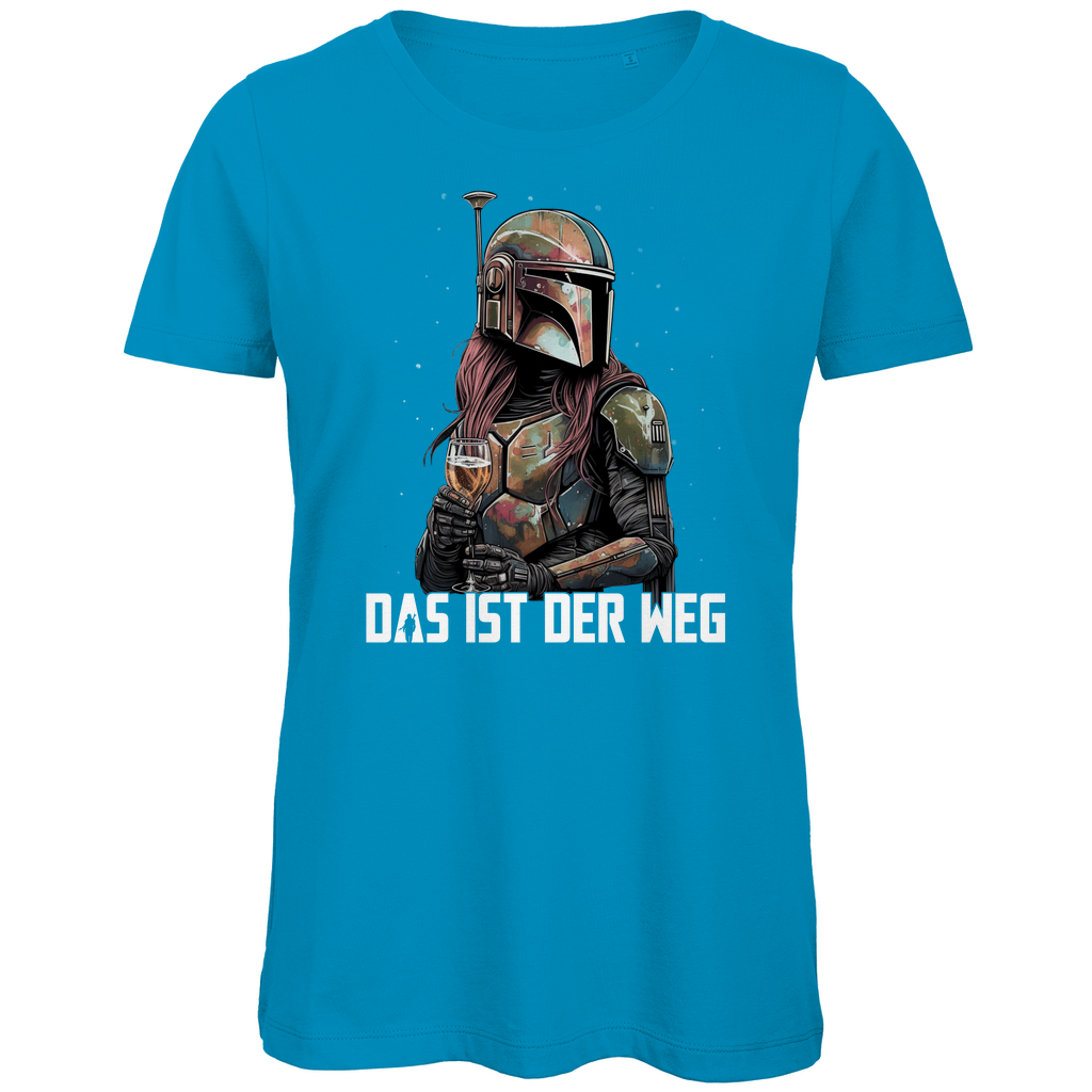 Das ist der Weg - Mandalorianerin Wein - Damen Premium Bio T-Shirt Atoll