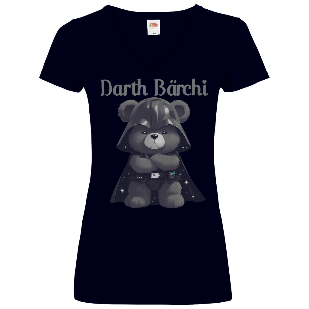 Darth Bärchi - Glücksbärchi - V-Neck Damenshirt Deep Navy