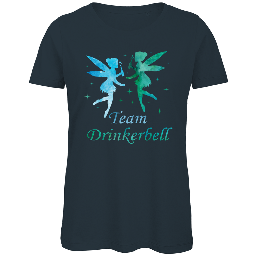 Team Drinkerbell - Prinzessin Aquarell - Damen Premium Bio T-Shirt Dark Grey