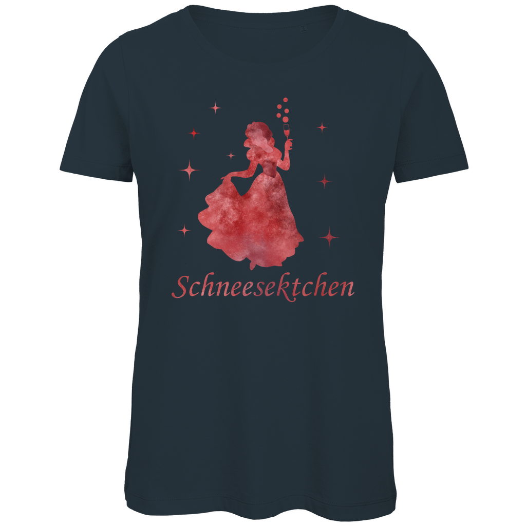 Schneesektchen - Prinzessin Aquarell - Damen Premium Bio T-Shirt Dark Grey