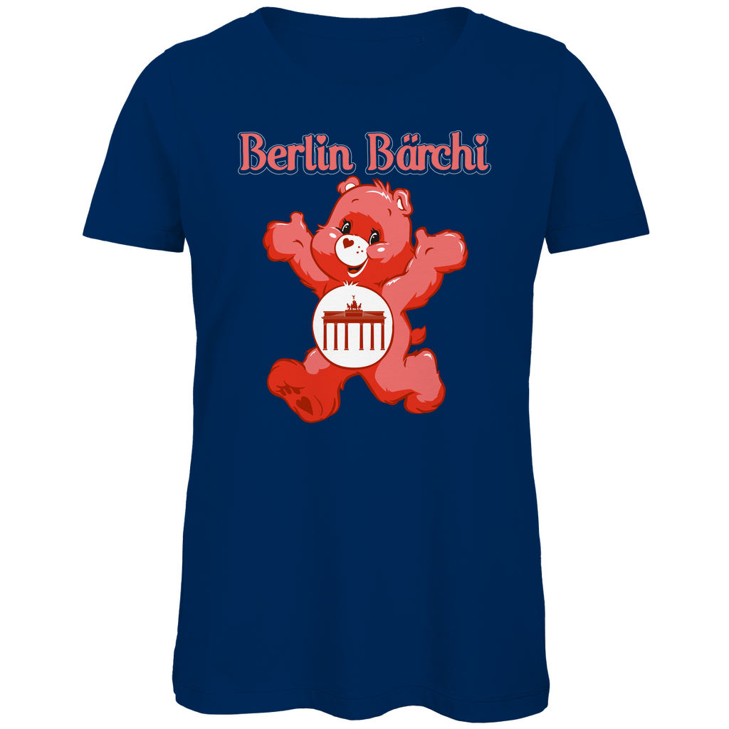 Berlin Bärchi - Glücksbärchi - Damen Premium Bio T-Shirt Navy
