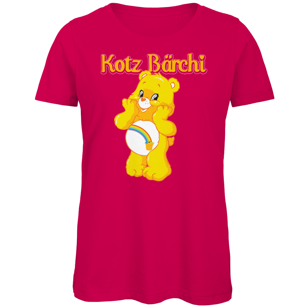 Kotz Bärchi - Glücksbärchi - Damen Premium Bio T-Shirt Fuchsia