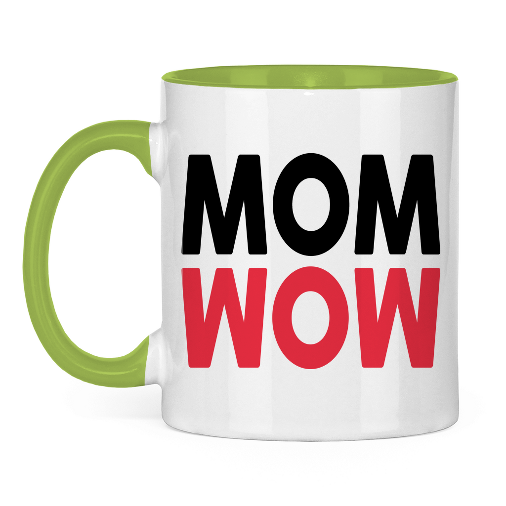 MOM WOW - Tasse zweifarbig Light Green
