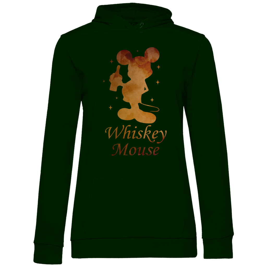 Whiskey Mouse - Prinzessin Aquarell - Damen Hoodie Forest Green