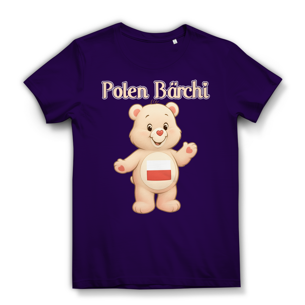 Polen Bärchi - Glücksbärchi - Damen Premium Bio T-Shirt Urban Purple