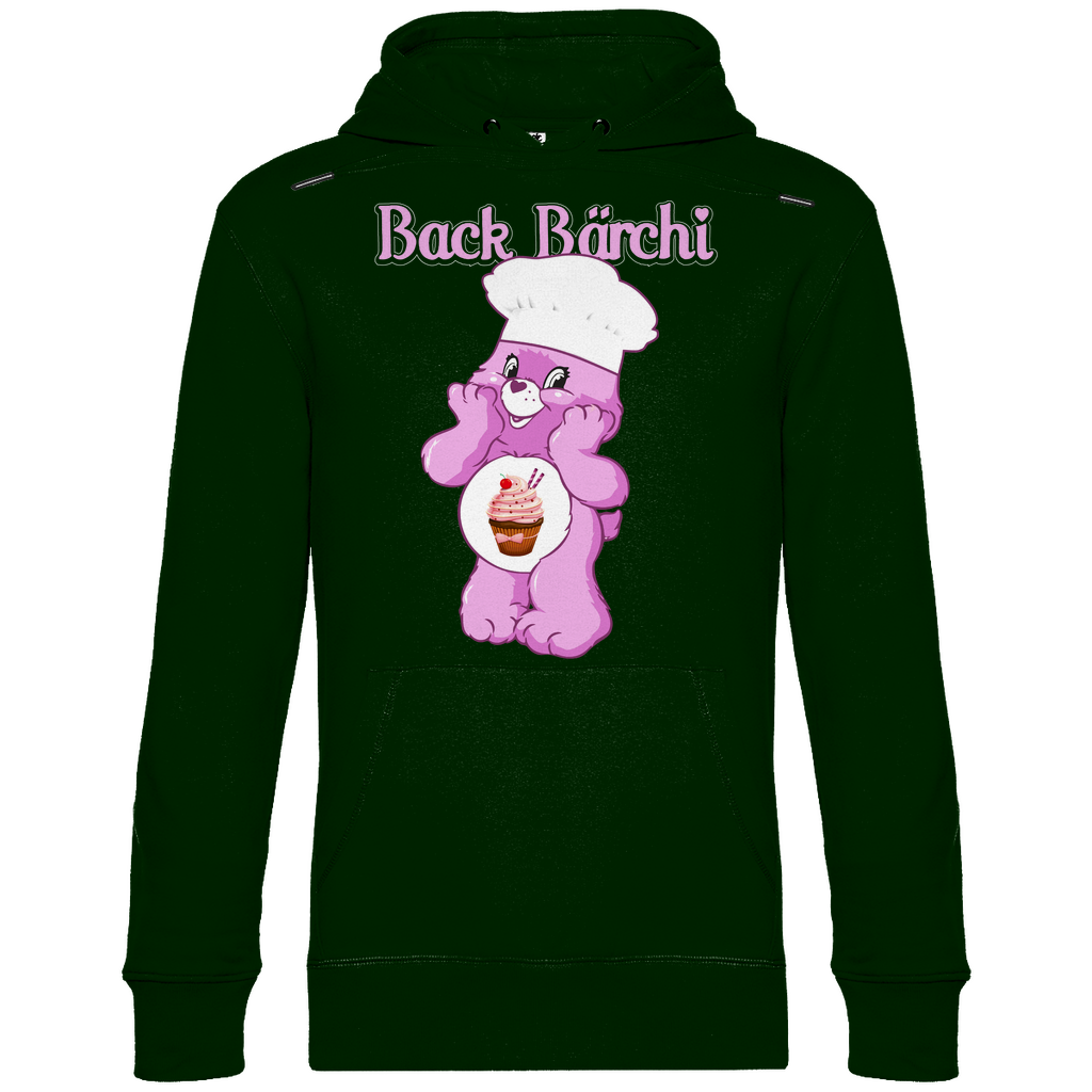 Back Bärchi - Glücksbärchi - Unisex Hoodie Forest Green