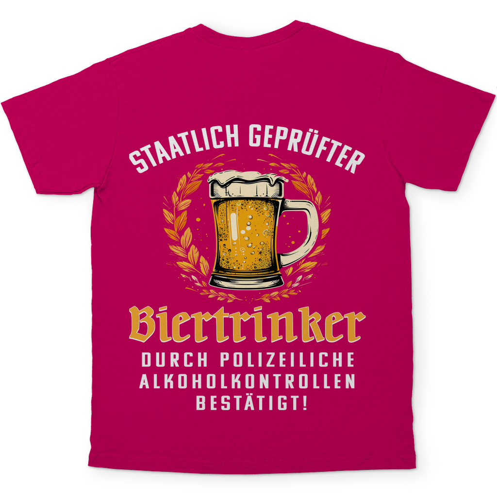 Staatlich geprüfter Biertrinker - Herren Shirt