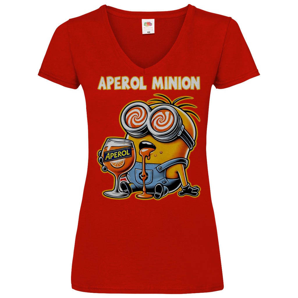 Aperol Minion - V-Neck Damenshirt