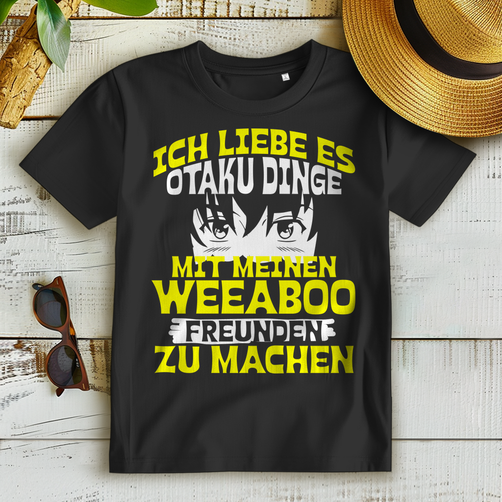 Ich liebe Otaku Dinge T-Shirt – Japan Style für Anime Girls & Weeb Girls