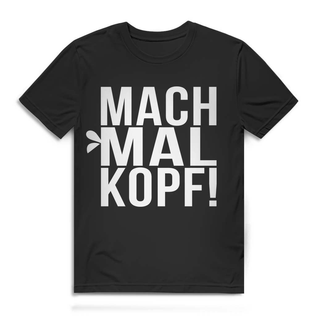 Shisha Herren T-Shirt – Mach mal Kopf – Lustiges Shirt für Hookah Fans Black