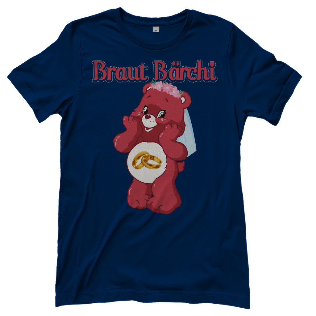 Braut Bärchi - Glücksbärchi - Damenshirt Navy