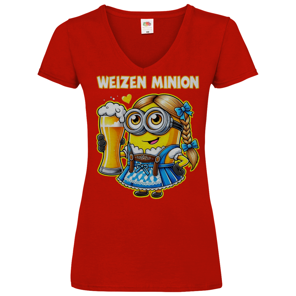 Weizen Minion - V-Neck Damenshirt