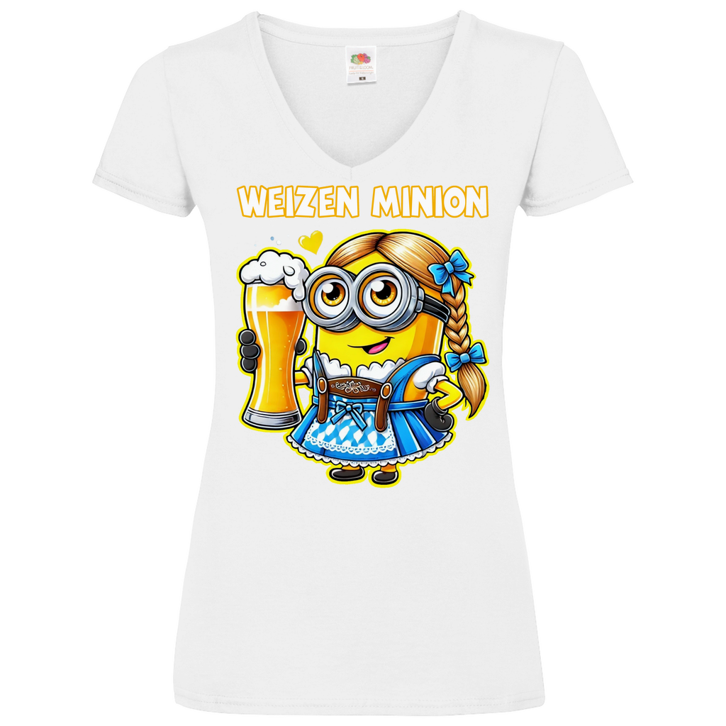 Weizen Minion - V-Neck Damenshirt