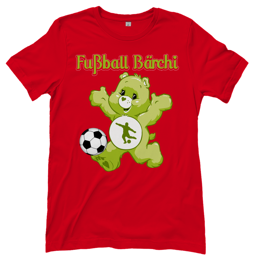 Fußball Bärchi - Glücksbärchi - Damenshirt Red
