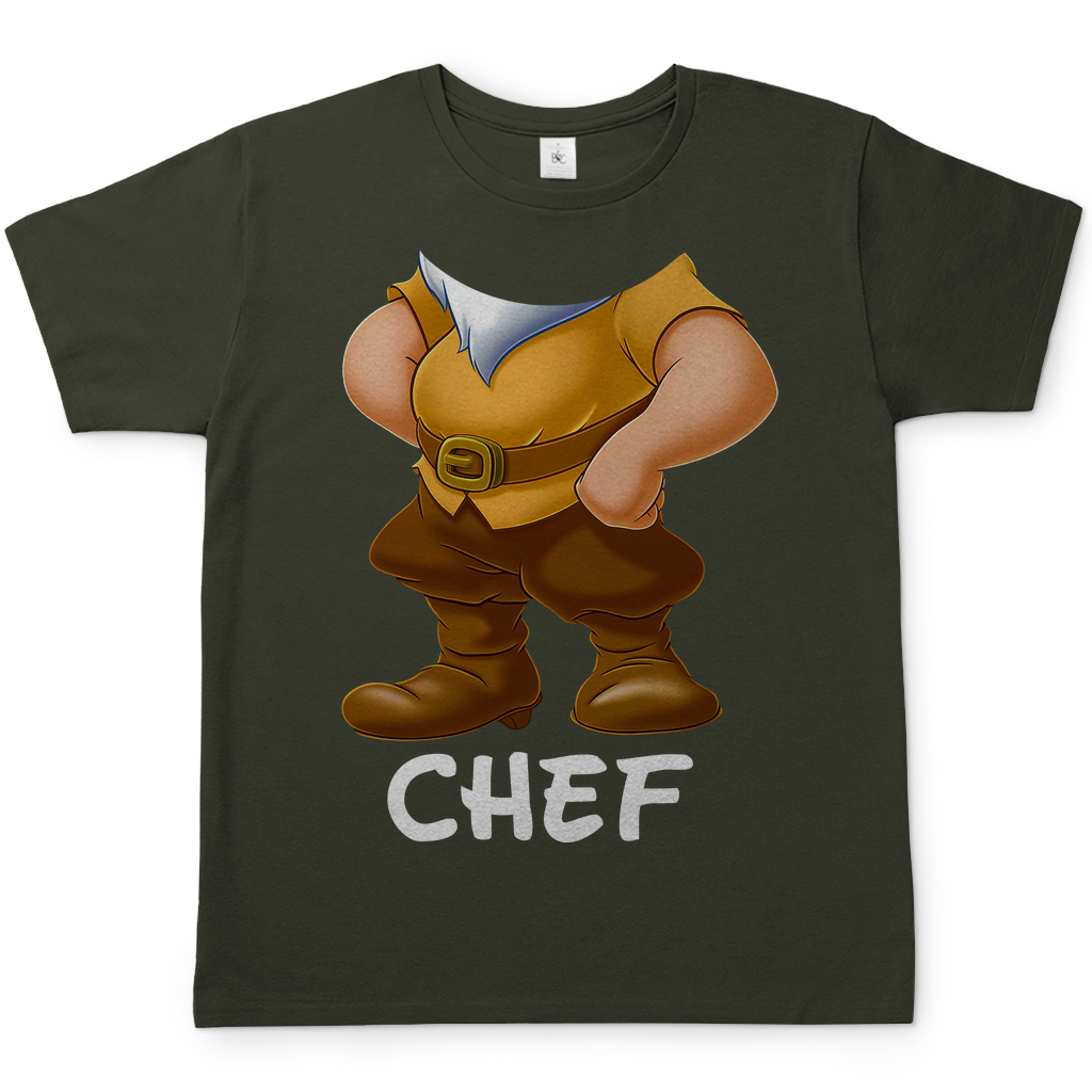 Schneewittchen und die 7 Zwerge - Chef - Herren Shirt Urban Khaki