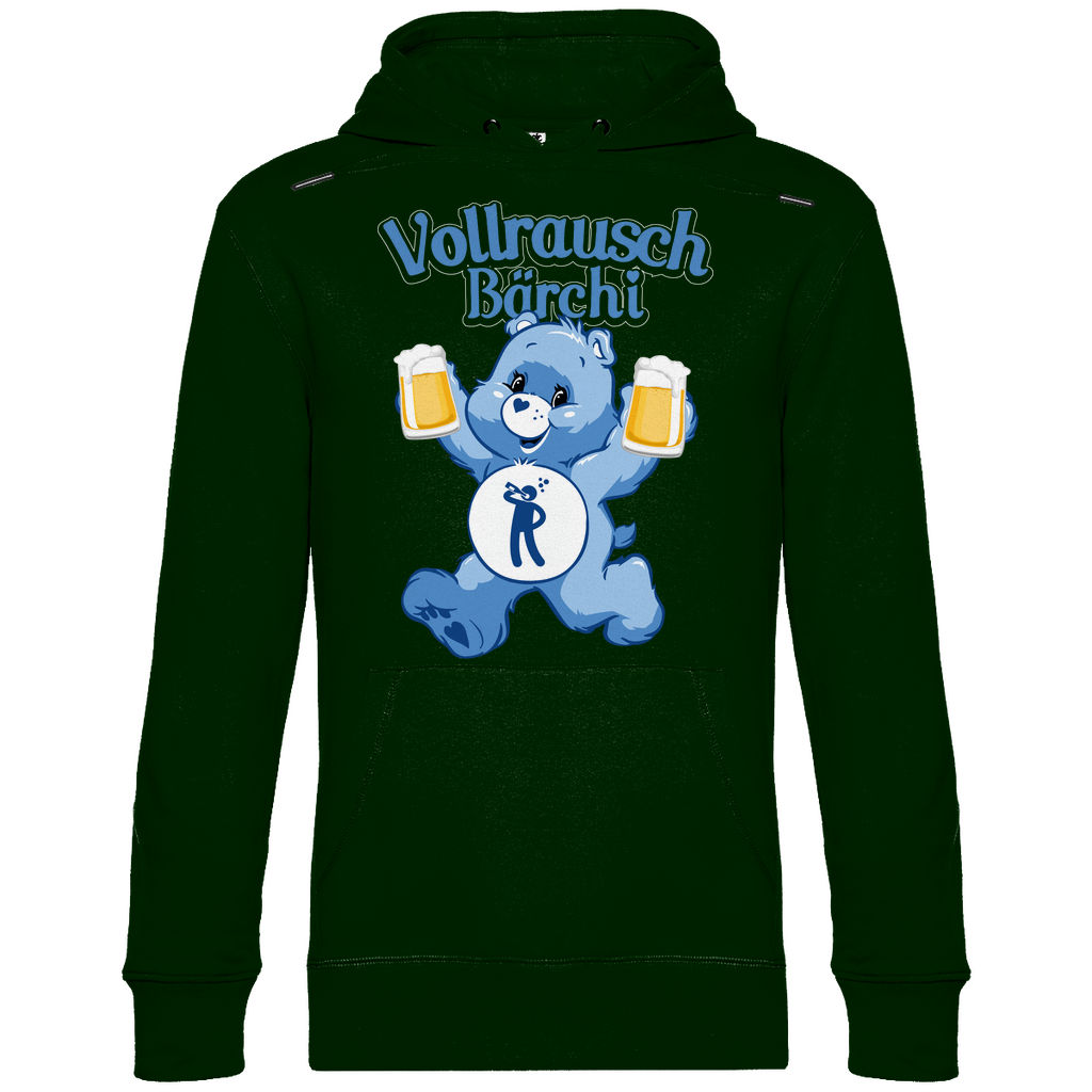 Vollrausch Bärchi - Glücksbärchi - Unisex Hoodie Forest Green
