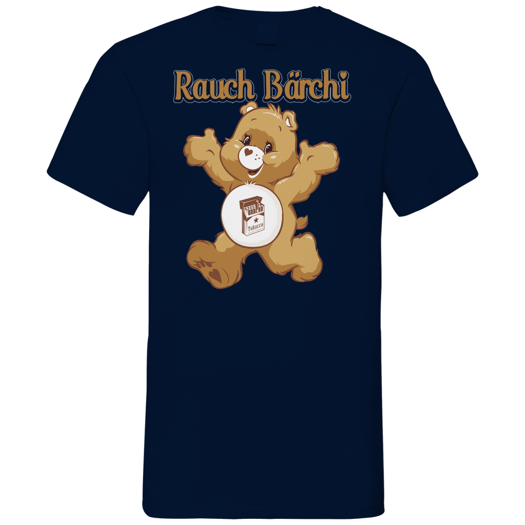 Rauch Bärchi - Glücksbärchi - Herren V-Neck Shirt Navy