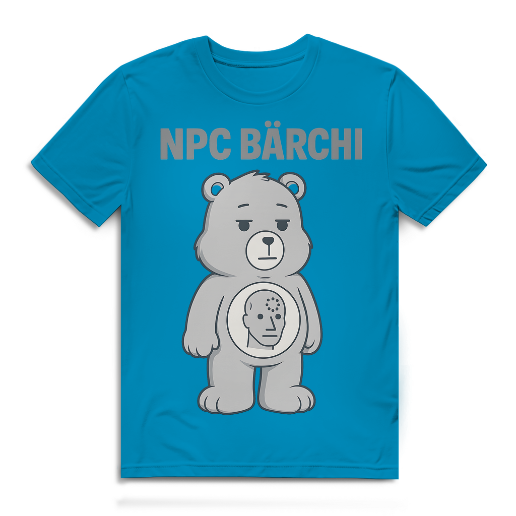 NPC Bärchi - Glücksbärchi - Herren Premium Bio T-Shirt Atoll