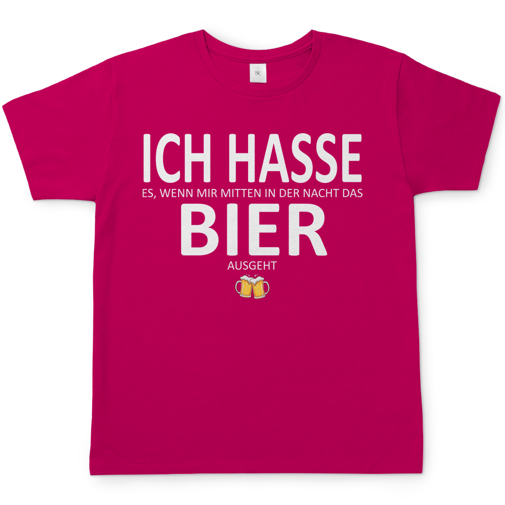 Hasse es wenn mir Bier ausgeht - Herren Shirt