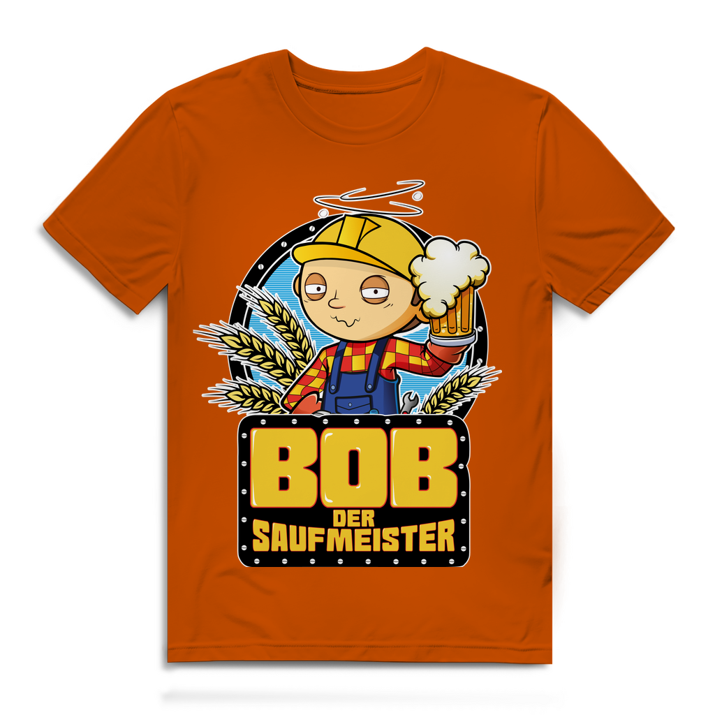 Bob der Saufmeister Baumeister - Herren Premium Bio T-Shirt Urban Orange